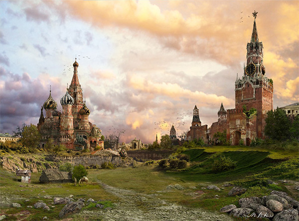 Red Square - Seasons in Stunning Post Apocalypse Artworks