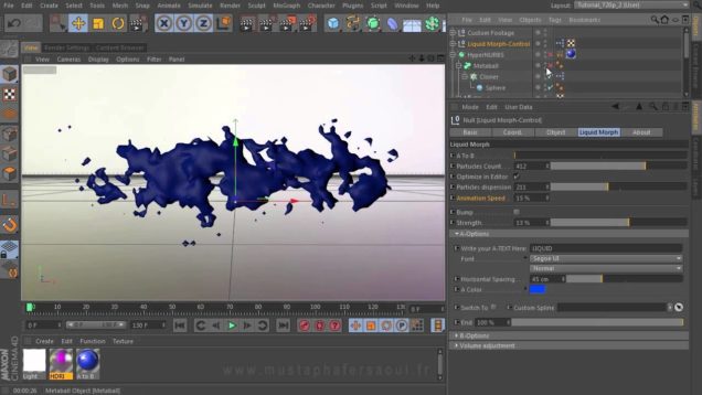 C4D Tutorial: Liquid Shape Morp