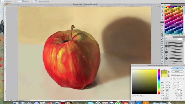 Digital Painting Tutorial “Creating an Apple”