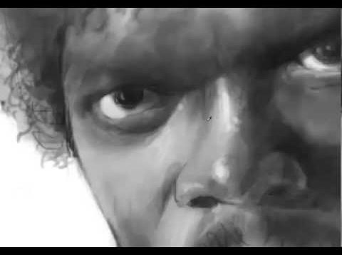 Speedpainting “Tarantino’s Pulp Fiction Movie Characters