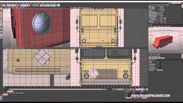 Tutorial “Model a Delivery Truck in Cinema 4D”