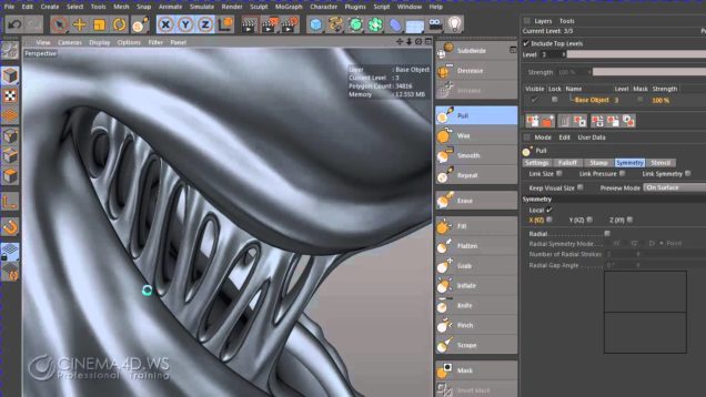 Tutorial “Venom Sculpting in Cinema 4D”