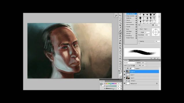 Drawing and Painting a Male Face