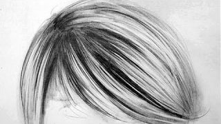 How to draw a realistic portarit : the hair