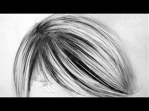 How to draw a realistic portarit : the hair