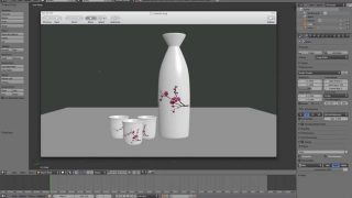 Making a sake set in Blender 3d (Part1)