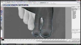 Modeling a Foot in Maya (Part 6)