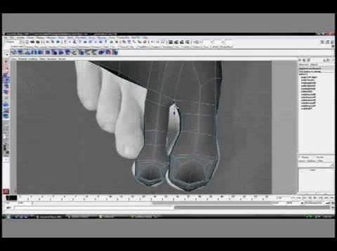 Modeling a Foot in Maya (Part 6)