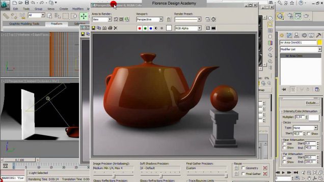Tutorial of the Florence Design Academy: 3D Studio Max Video Tutorial: Car Paint Material
