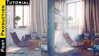 Interior Post Production Tutorial in Photoshop Architectural Visualization