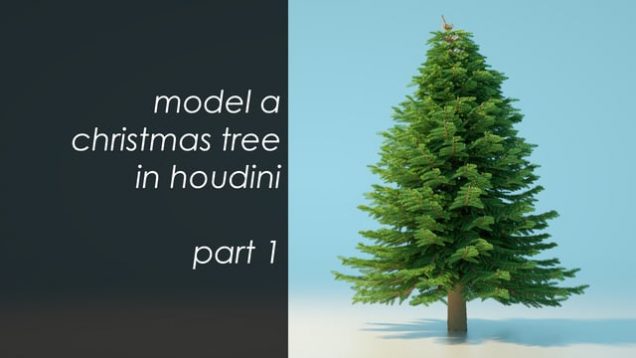Model a Christmas tree in Houdini – part 1