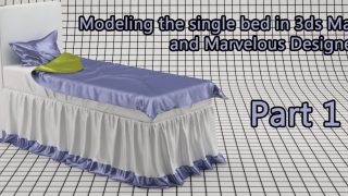 Modeling a bed in 3ds Max and Marvelous Designer Part 1