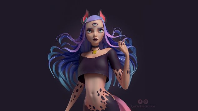 Purple Girl Speed Sculpting