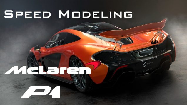 3D Timelapse – McLaren P1 Speed Modeling Autodesk Maya