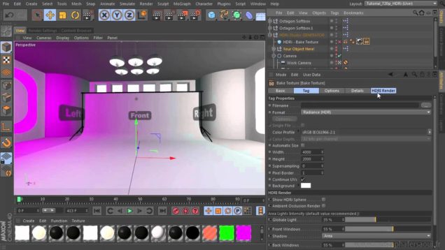 HDRi Studio Generator for Cinema 4D