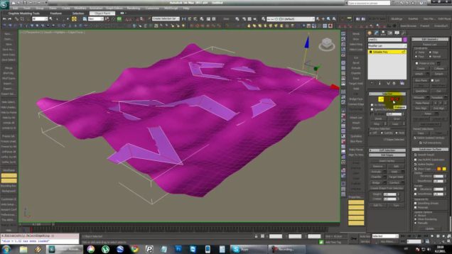 How to make road on terrain in 3DS MAX