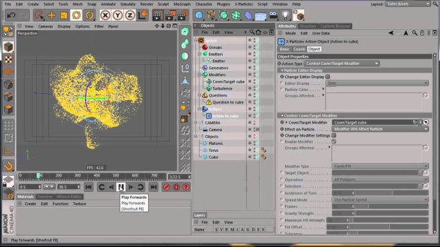 Tutorial “Forming shapes using X Particles in Cinema 4D”