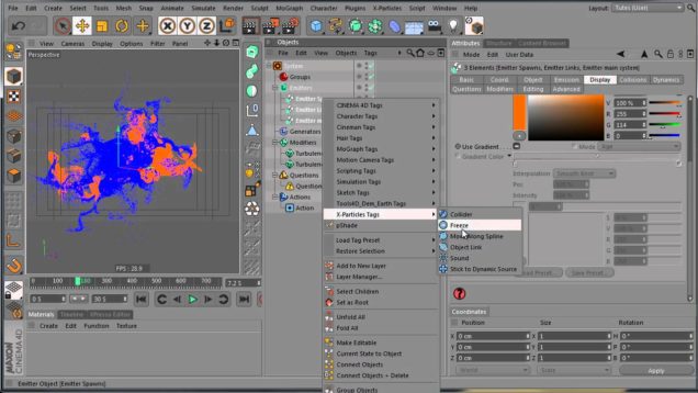 Tutorial “Using X-Particles to generate nebula structures in Cinema 4D”