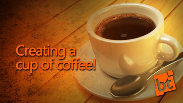 Creating a cup of coffee