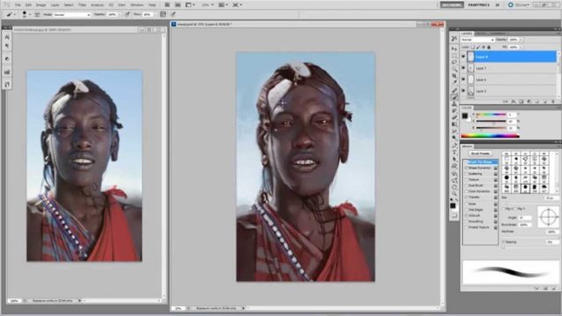 Digital Painting- Portrait Study: Masai
