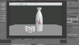 Making a sake set in Blender 3d (Part1)