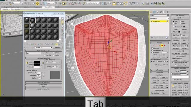 Shields modeling in 3DsMax (Part 3/3)