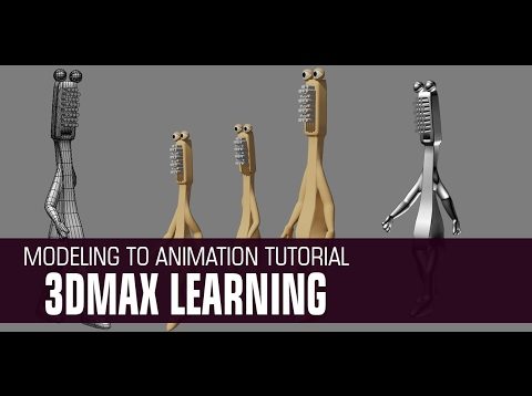 Easy Tutorial of Modeling To Animate Cartoon Character in 3d Max