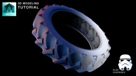 Modeling a Tractor Tire in Maya – Lattices and Bend Deformers