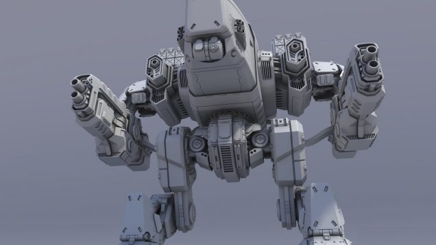 Zbrush, Hard surface Zmodeler, Modeling 3D robot mech (PART1)