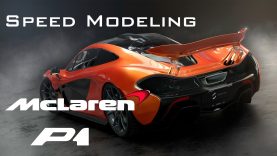 3D Timelapse – McLaren P1 Speed Modeling Autodesk Maya