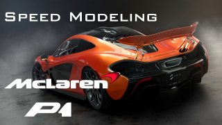 3D Timelapse – McLaren P1 Speed Modeling Autodesk Maya